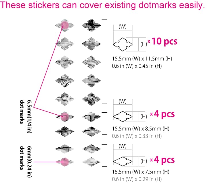 Fretboard Markers Inlay Stickers Decals for Guitars, Bass & Ukuleles - Traditional Slotted Diamonds - Abalone Mix